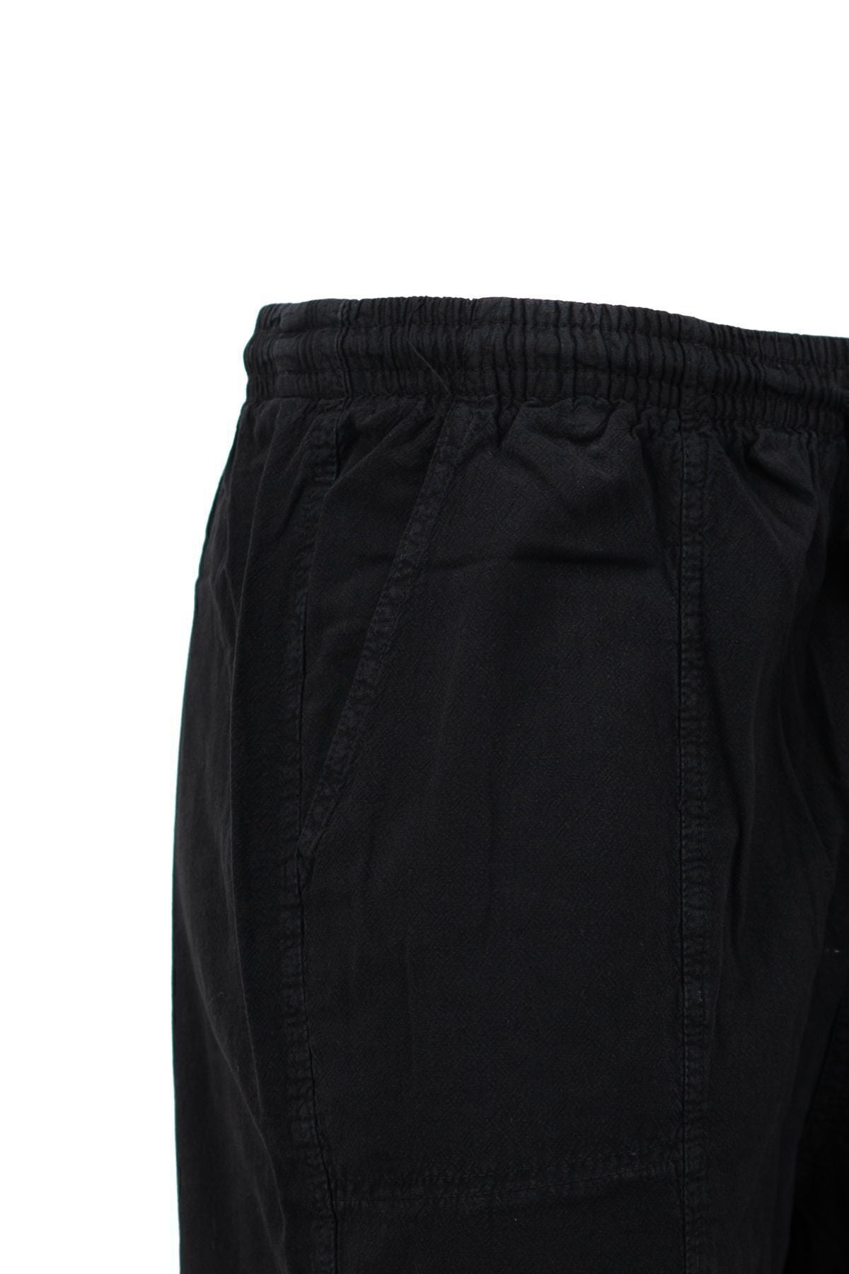 Erkek %100 Saf Pamuk Kumaş Pantolon Düz Paça Yanlardan Cepli Beli Bağcıklı Tam Kalıp